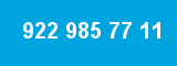922 985 77 11